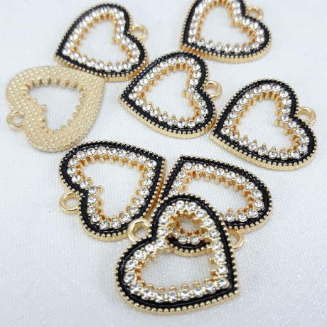 Przywieszka ozdobna  złote serce   5681