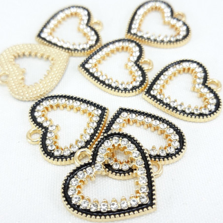 Przywieszka ozdobna  złote serce   5681