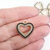 Przywieszka ozdobna  złote serce   5681