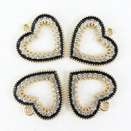 Przywieszka ozdobna  złote serce   5681