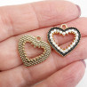 Przywieszka ozdobna  złote serce   5681