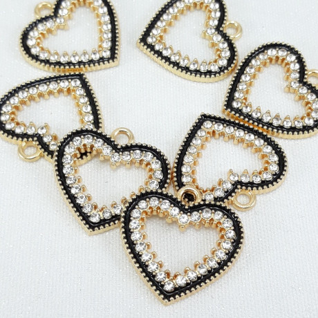 Przywieszka ozdobna  złote serce   5681