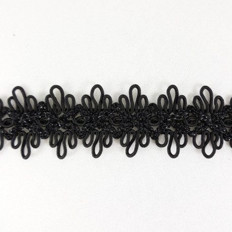 Czarna taśma ozdobna