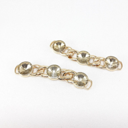 Metalowy łącznik ozdobny – element odzieży, biżuterii handmade