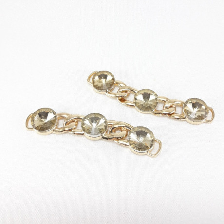 Metalowy łącznik ozdobny – element odzieży, biżuterii handmade