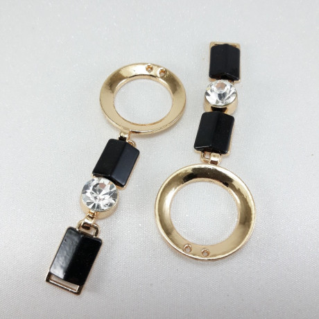 Metalowy łącznik ozdobny – element do odzieży biżuterii handmade