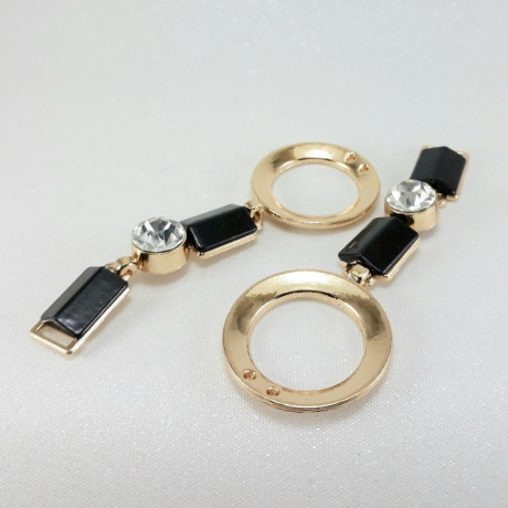 Metalowy łącznik ozdobny – element do odzieży biżuterii handmade