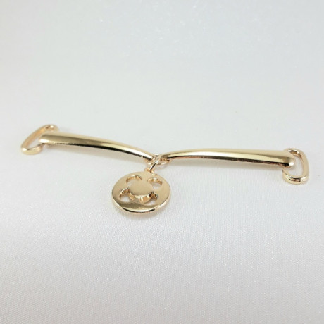 Metalowy łącznik ozdobny – element do odzieży biżuterii handmade