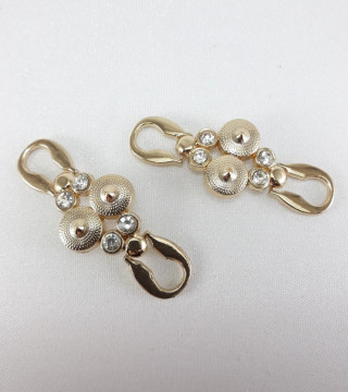 Metalowy łącznik ozdobny – element do odzieży biżuterii handmade