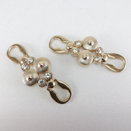 Metalowy łącznik ozdobny – element do odzieży biżuterii handmade