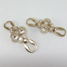 Metalowy łącznik ozdobny – element do odzieży biżuterii handmade