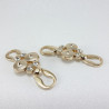 Metalowy łącznik ozdobny – element do odzieży biżuterii handmade
