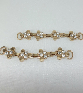 Metalowy łącznik ozdobny – element do odzieży biżuterii handmade