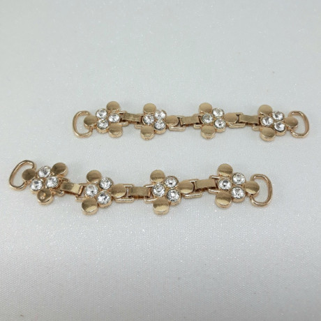 Metalowy łącznik ozdobny – element do odzieży biżuterii handmade