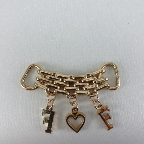 Metalowy łącznik ozdobny – element do odzieży biżuterii handmade