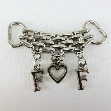 Metalowy łącznik ozdobny – element do odzieży biżuterii handmade