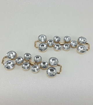 Metalowy łącznik ozdobny – element do odzieży biżuterii handmade