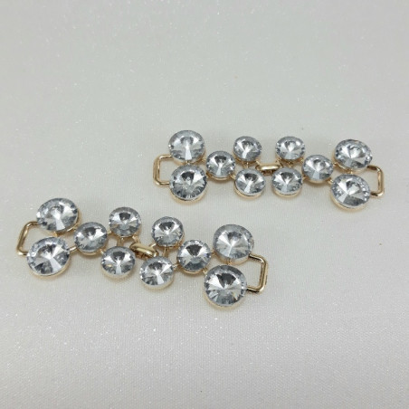 Metalowy łącznik ozdobny – element do odzieży biżuterii handmade