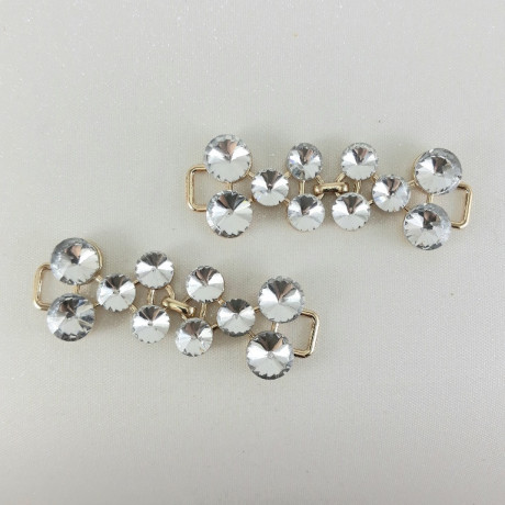 Metalowy łącznik ozdobny – element do odzieży biżuterii handmade