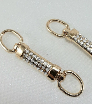 Metalowy łącznik ozdobny – element do odzieży biżuterii handmade