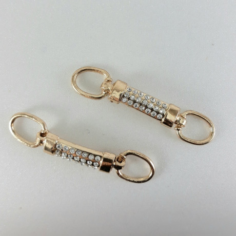 Metalowy łącznik ozdobny – element do odzieży biżuterii handmade