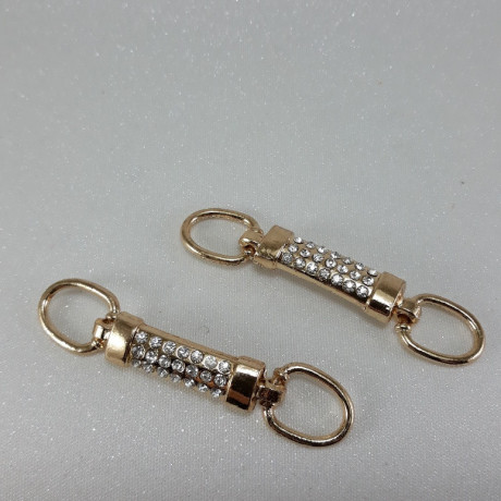 Metalowy łącznik ozdobny – element do odzieży biżuterii handmade