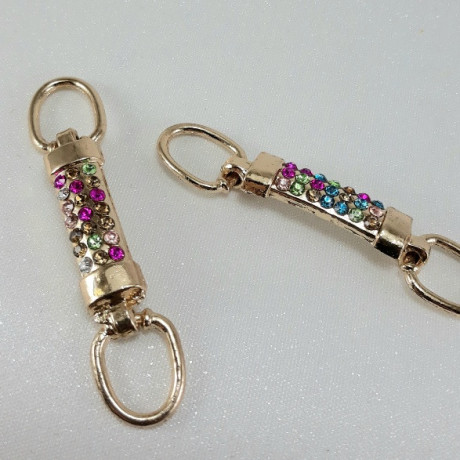 Metalowy łącznik ozdobny – element do odzieży biżuterii handmade