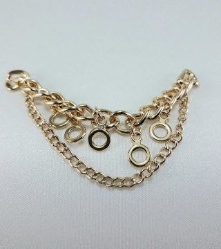 Metalowy łącznik ozdobny – element do odzieży biżuterii handmade