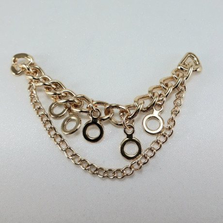 Metalowy łącznik ozdobny – element do odzieży biżuterii handmade