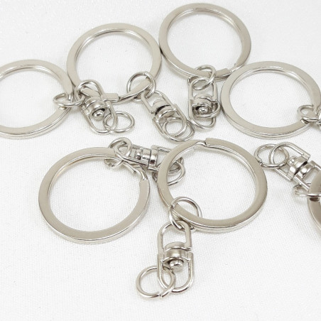Keychain rings with swivel – durable accessories for keyrings and DIY