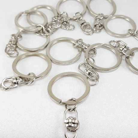 Keychain rings with swivel – durable accessories for keyrings and DIY