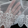 Koronka haft na tiulu – delikatna i elegancka tkanina