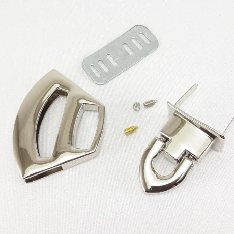 Zapięcie magnetyczne srebrne/ 10 lub 100szt 4961