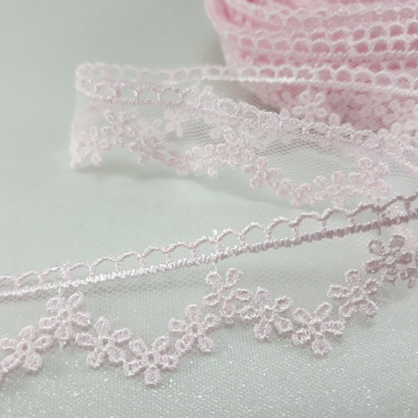 Taśma koronkowa na tiulu – delikatna koronka do szycia i dekoracji