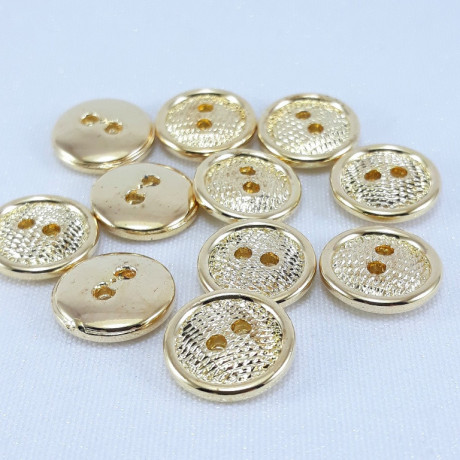 Guziki metalizowane na dziurki – eleganckie guziki do odzieży | Sklep online