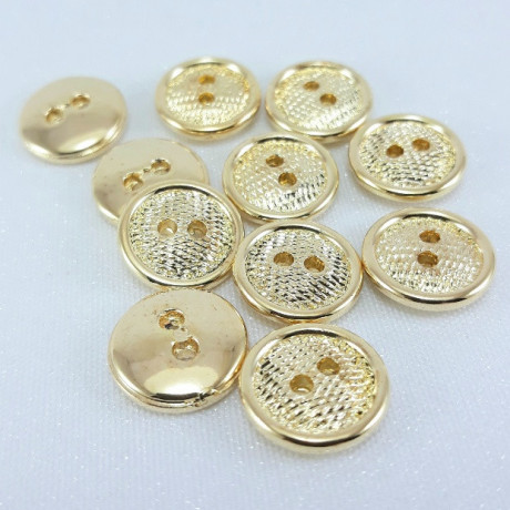 Guziki metalizowane na dziurki – eleganckie guziki do odzieży | Sklep online