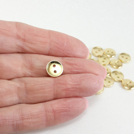 Guziki metalizowane na dziurki – eleganckie guziki do odzieży | Sklep online