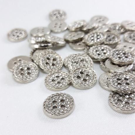 Guzik metalowy z dżetami 12mm/100szt  5773