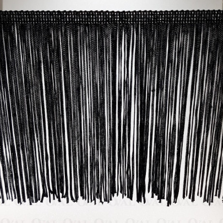 Frędzle 150cm/1m czarne 4502