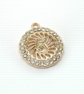 Decorative metal pendant 19mm 1629