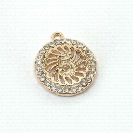 Decorative metal pendant 19mm 1629