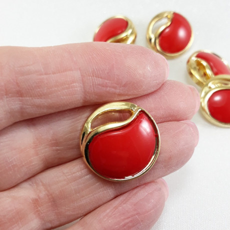 Plastic button 21mm/10pcs no.717