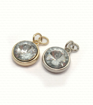 Metalowa przywieszka ozdobna  17mm 1633