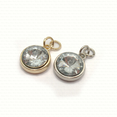 Decorative metal pendant 17mm 1633