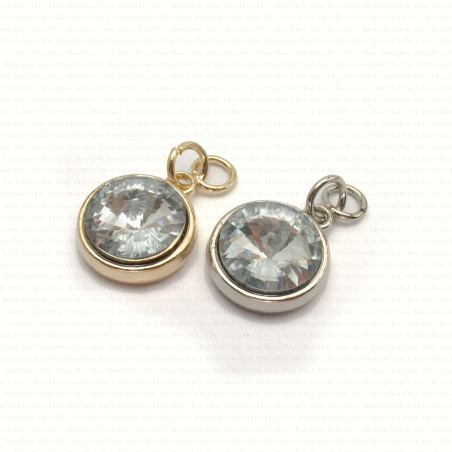 Decorative metal pendant 17mm 1633