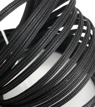 Fiszbiny tkane 4mm/25y czarny 5787