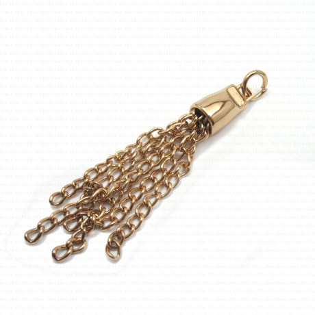 Decorative metal pendant 9x70mm 1636