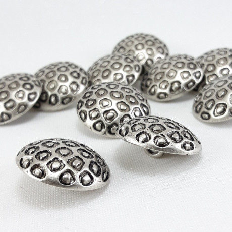 Plastic button set of 10 pcs, 15 mm, no. 626