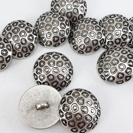 Plastic button set of 10 pcs, 15 mm, no. 626