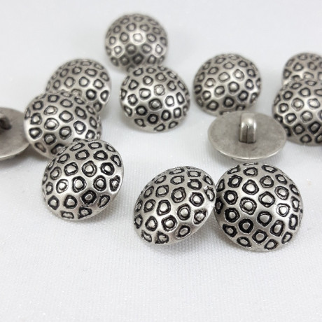 Plastic button set of 10 pcs, 15 mm, no. 626